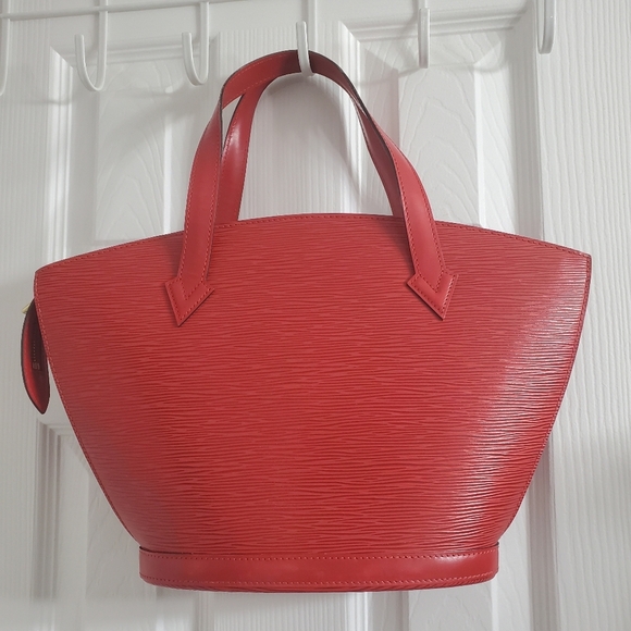 Louis Vuitton Saint Jacques Handbag Red Epi Leather Purse - Picture 3 of 14